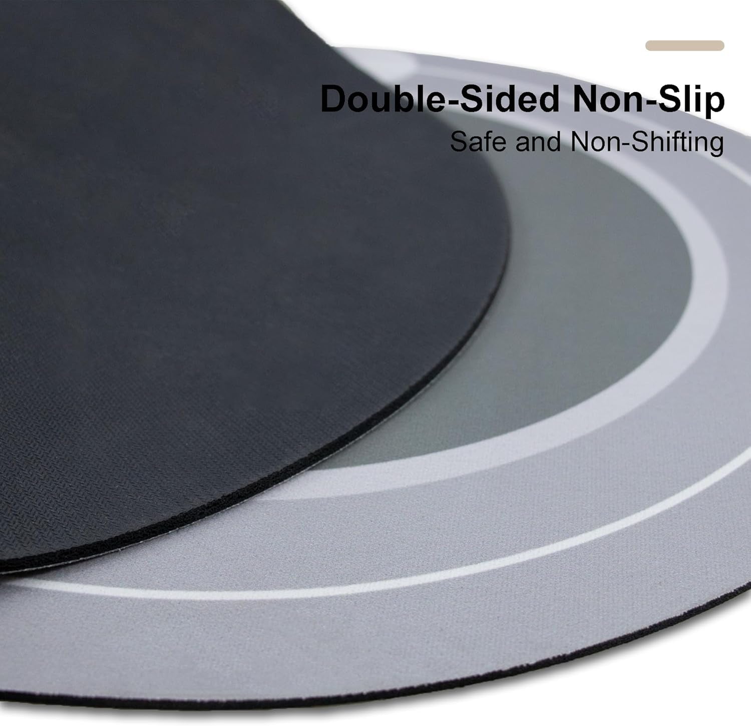 Rubber Bath Mats Quick-Drying Non-Slip Bathroom Mat Super Absorbent Bath Mat Instant Dry Bath Mat, Bathroom Rug in Front of the Kitchen Sink, Shower Room, Bathtub, Oval(Dark Grey+16.9X35.4In)