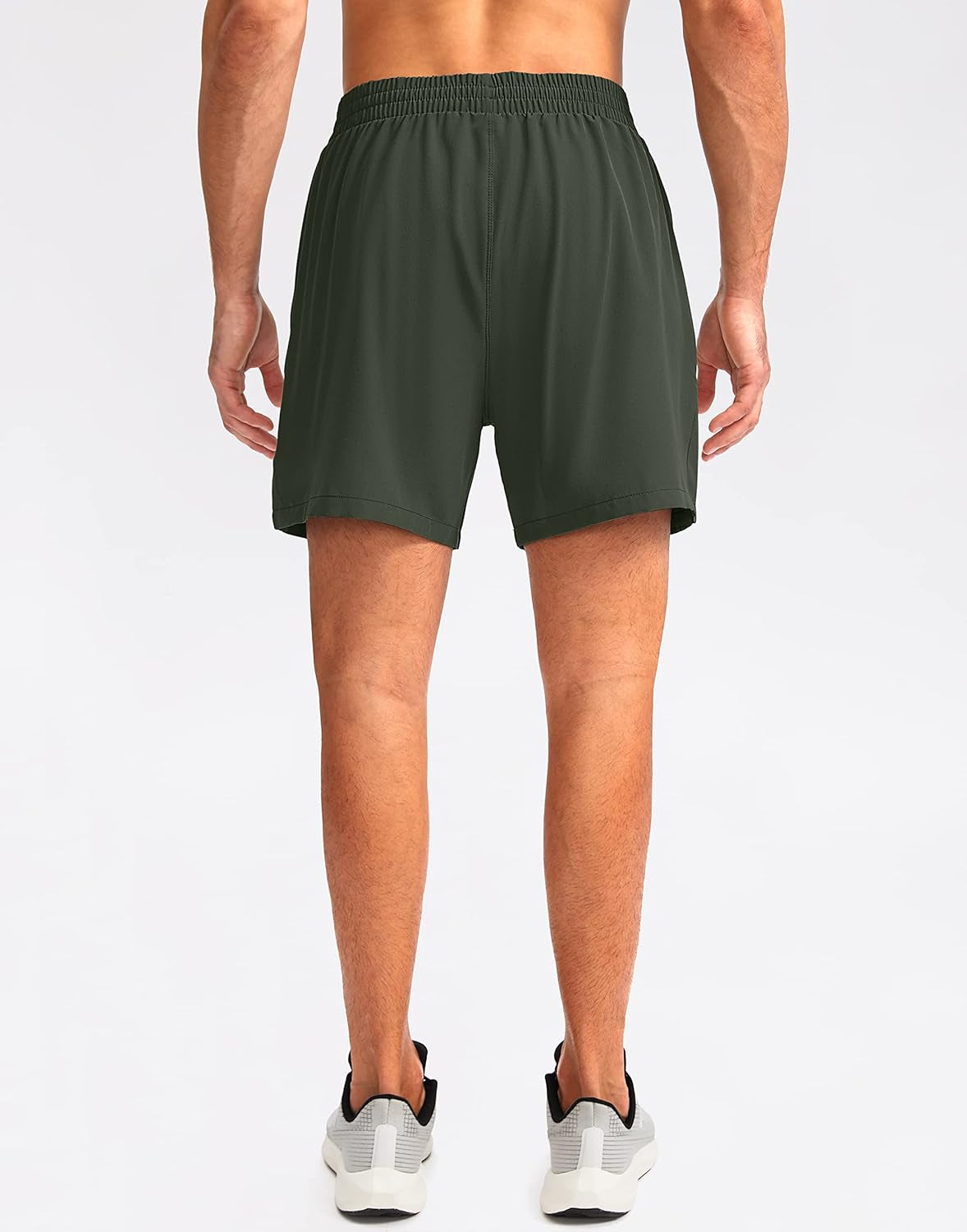 Men'S Workout Running Shorts Lightweight Gym Athletic Shorts for Men with Zipper Pockets